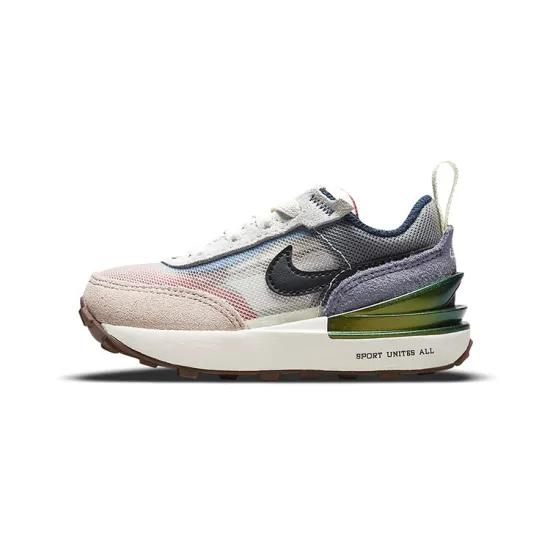 Nike Waffle One Toddler Shoes TD Low-top Black/pink/purple