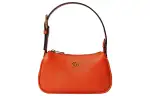 GUCCI Aphrodite Leather Shoulder Bag, Pochette, Handbag, Shoulder Bag Women's Orange