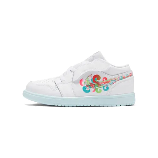 Air Jordan 1 Toddler Shoes TD Low-top White