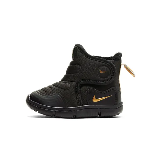 Nike Novice Toddler Shoes TD High-top Black/Wolf Grey/Metallic Gold