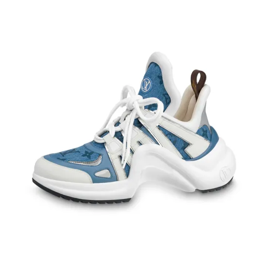 LOUIS VUITTON Archlight 1.0 Casual Shoes Women's Low-Top White Blue