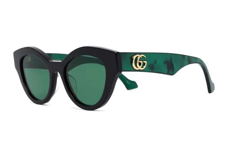 GUCCI Irregular Shape Sunglasses Women's