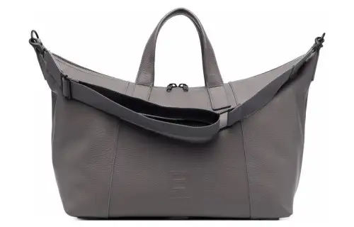 Balenciaga Hourglass Leather Handbag Large Men's Gray