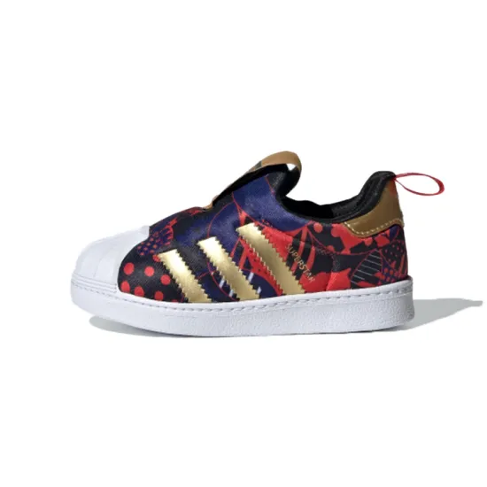 adidas originals Superstar Series Toddler Shoes TD Low-top Blue/Black/Red/Gold