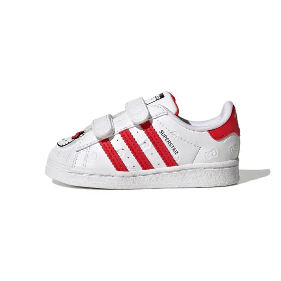 adidas originals Superstar Toddler Shoes TD Low-top White/Red