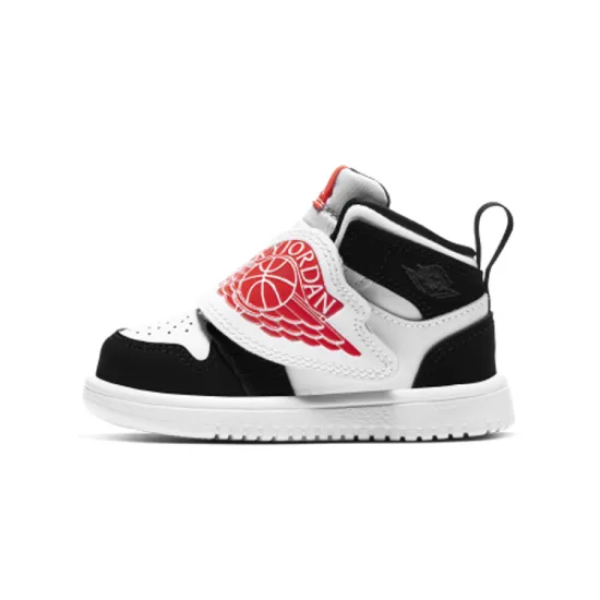 Air Jordan 1 Toddler Shoes TD Mid-top Black/Dark Obsidian/Total Orange
