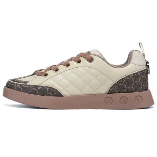 LI-NING 1990 Wind Chimes Skateboard Shoes Men Low-Top White/Brown