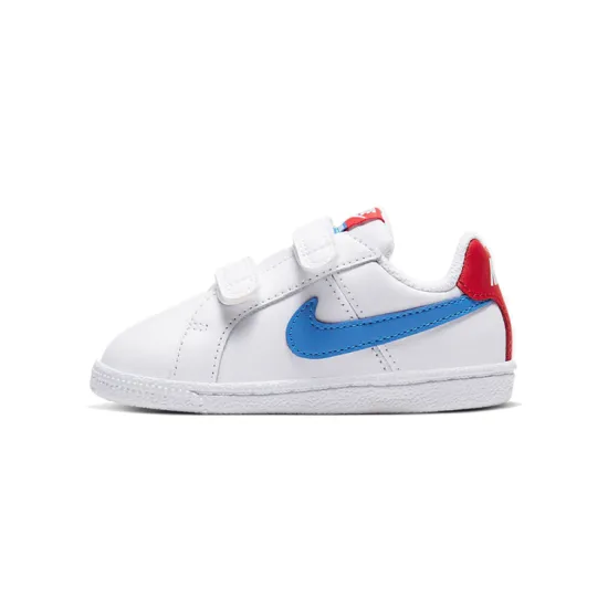 Nike Court Royale Toddler Shoes TD Low-top White / University Red / Rubber Light Brown / Pacific Blue