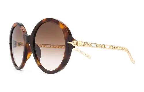 GUCCI Irregular Shape Sunglasses Women's