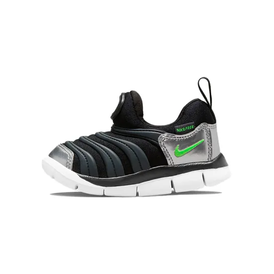 Nike Dynamo Free Toddler Shoes TD Low-top Black/Green/White