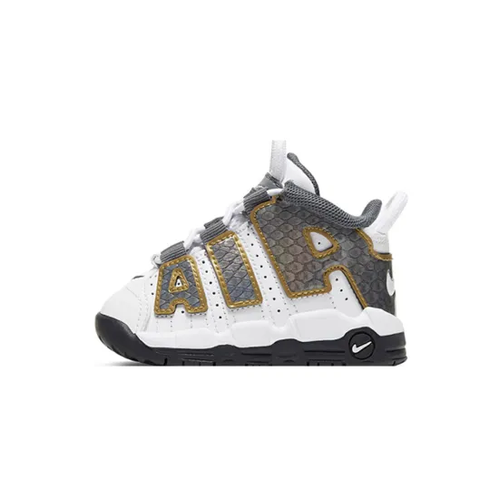 Nike Air More Uptempo White Anthracite Snakeskin TD