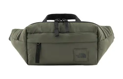THE NORTH FACE 5L Cell Phone Pouch Sling Bag, Fanny Pack Outdoor Bag Canvas Green Unisex