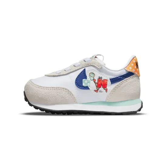 Nike Waffle Trainer 2 Toddler Shoes TD Low-top White/game Royal Blue/gray