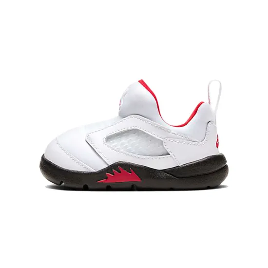 Jordan 5 Retro Little Flex White Black University Red TD