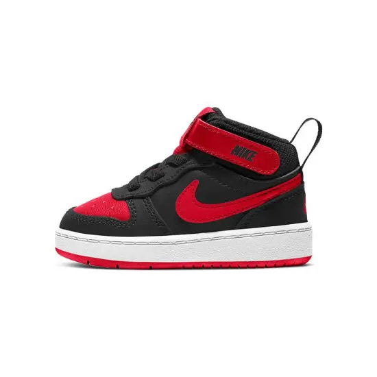 Nike Court Borough Toddler Shoes TD Mid-top Black/Red