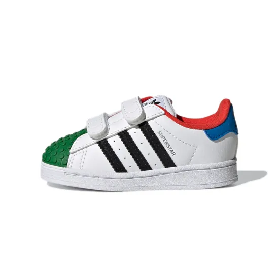 Lego X adidas originals Superstar Series Toddler Shoes TD Low-top White/Blue/Green