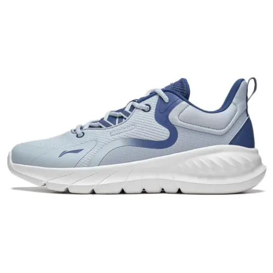LiNing EasyFit Fle Anti-Slip And Wear-Resistant Breathable Low-Top Running Shoes Men's Gray Blue
