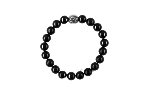Chrome Hearts Obsidian Bracelets Unisex Black