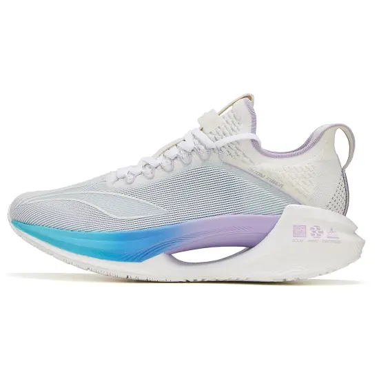LINING Jueying Essential Running Shoes Men Low-Top White Blue/Purple