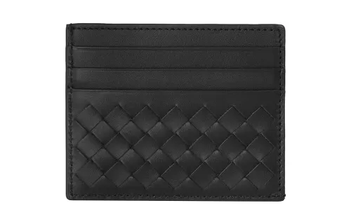 Bottega Veneta Cow Leather Card Holder Card Holder Men's Black