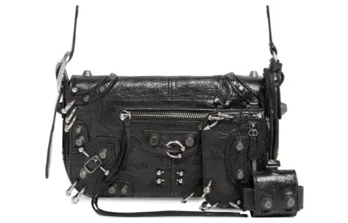 Balenciaga Le Cagole Sheepskin Crossbody Bag, Shoulder Bag Mini Women's Black