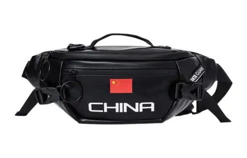 Anta Polyester Fanny Pack Regular Unisex Black