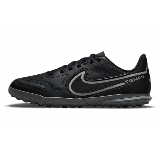 Nike Tiempo Legend 9 Kids Soccer Shoes Kids Low-top Black/Metal Bomb Ash/Iron Ash