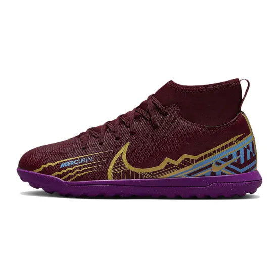 Nike Mercurial Superfly 9 Kids Soccer Shoes Kids Mid-top Red/purple