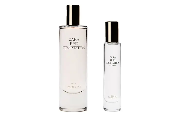 ZARA Perfume Set Of 2 Pack Fresh RED ZARA TEMPTATION EDP 80ml+TEMPTATION SUMMER EDP 30ml