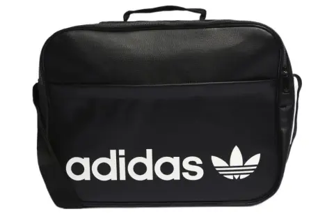Adidas Originals Leather Shoulder Bag, Crossbody Bag Handbags Regular Unisex Black