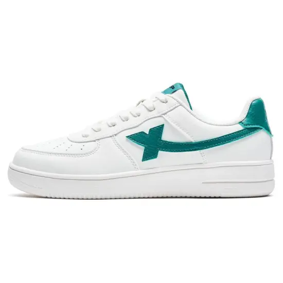 XTEP Air Force One Skateboard Shoes Men Low-Top White/Green