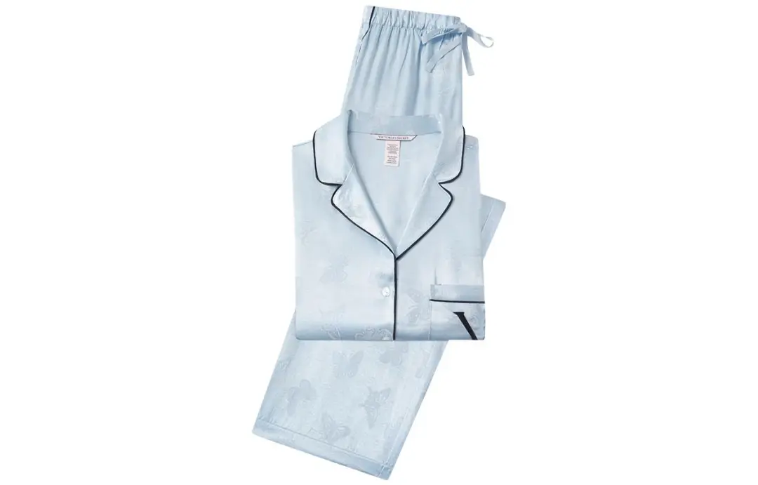 Victoria's Secret Pajama Set Women's Light Blue