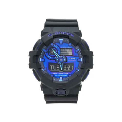 CASIO Unisex Liquid Crystal/Analog Dual Display Series Blue Watch GA-700VB-1ADR
