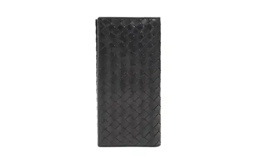 Bottega Veneta Cow Leather Wallet Unisex Black