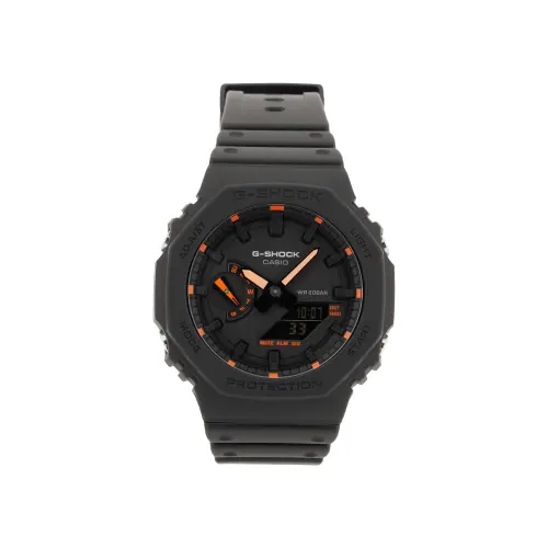 CASIO Men Liquid Crystal/Analog Dual Display Series Black Watch GA-2100-1A4PR