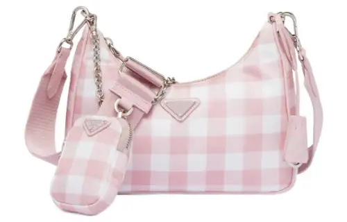 PRADA Re Edition Fabric 3 in 1 Shoulder Bag, Crossbody Bag, Handbag Regular Women's Pink