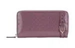 GUCCI Patent Leather Wallet Women's Purple