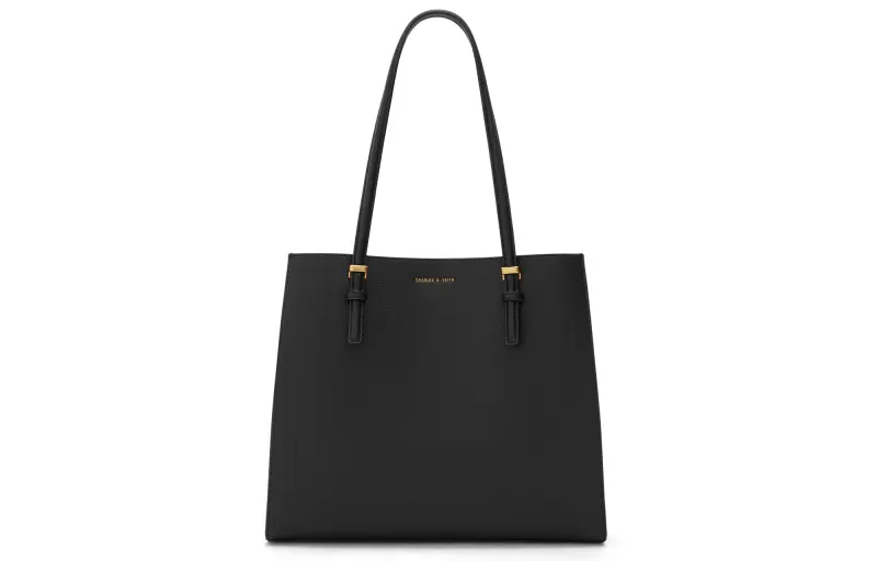 CHARLES&KEITH Pu Tote Bag, Shopping Bag, Underarm Bag, Shoulder Bag Large Women's Multicolor