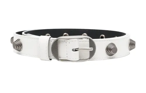 Balenciaga Leather Belts Women's White