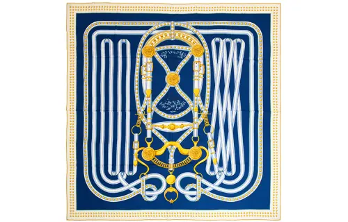 HERMES Scarves Women's Blue