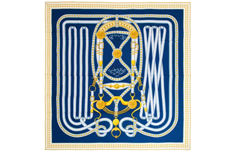 HERMES Scarves Women's Blue