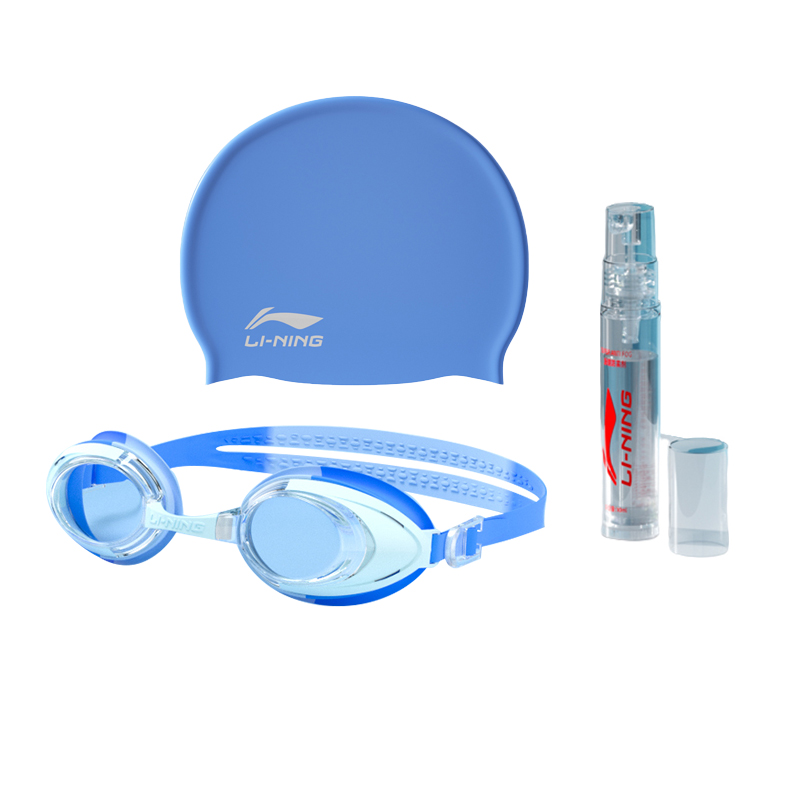 Li Ning Swim Goggles Silicone, Polycarbonate Kids' Light Blue