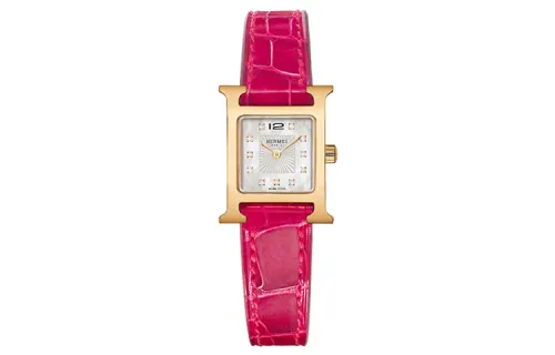 HERMES Heure H Wrist Watches Quartz Movement White Dial Women's Watch