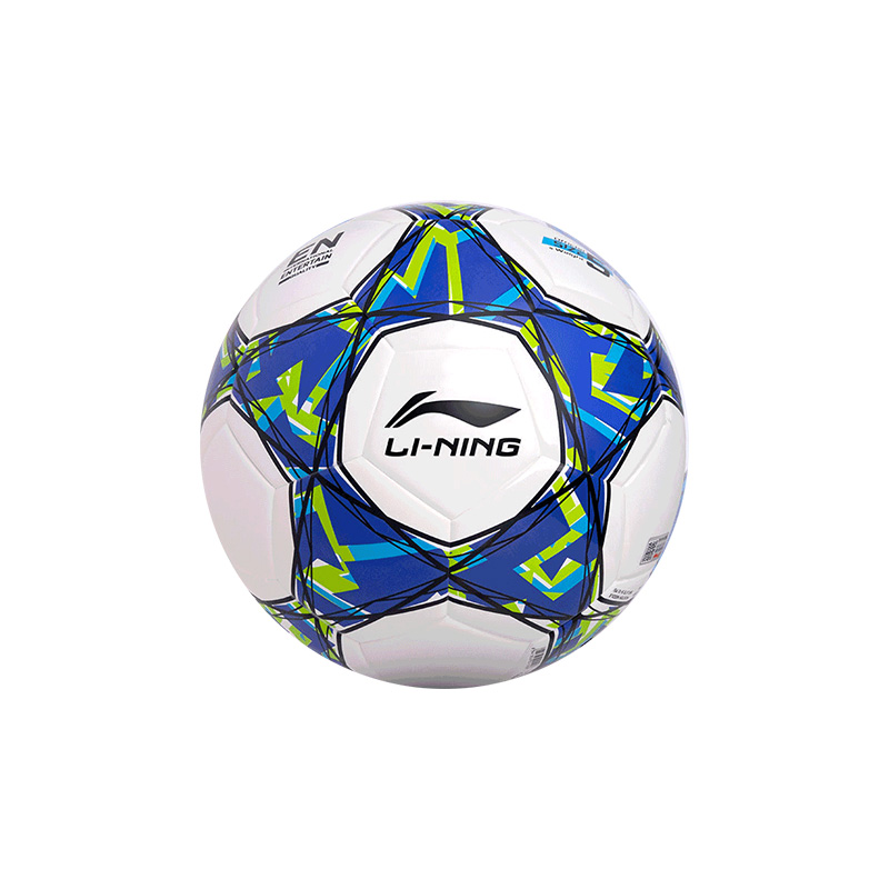 Li Ning Size 4 5 Size Soccer Ball TPU Unisex White Green Blue
