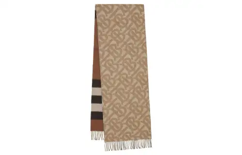 Burberry Knit Scarves Unisex Brown