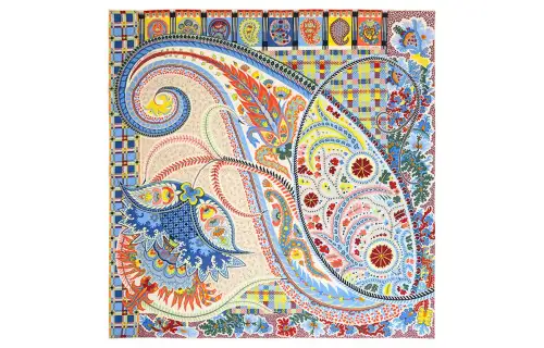 HERMES Knit Scarves Women's Multicolor