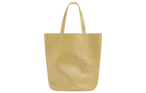 Bottega Veneta Calfskin Tote Bag, Shopping Bag, Shoulder Bag, Handbag Large Men's Yellow