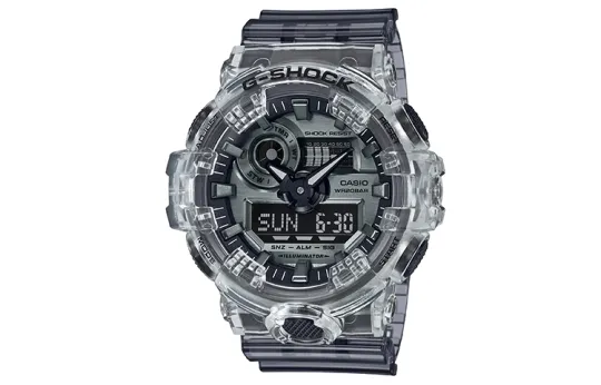 CASIO See Thru Ice Tough 1.0 Quartz Movement Resin Strap Watch Men's Watches Gray Dial