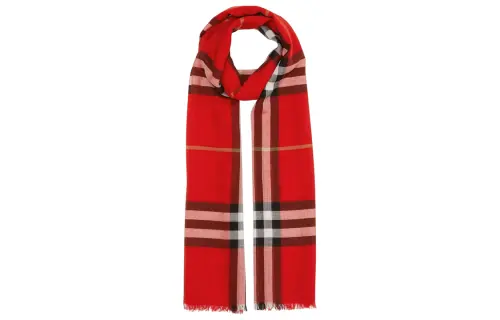 Burberry Knit Scarves Men's Red