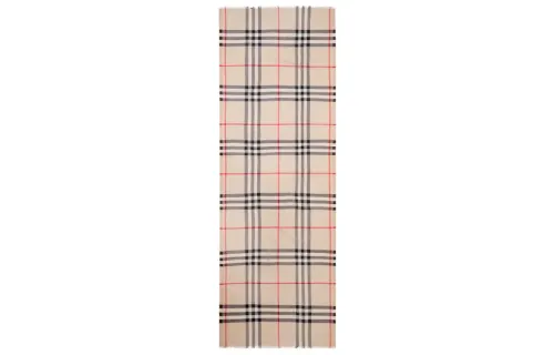 Burberry Check Wool Silk Scarf